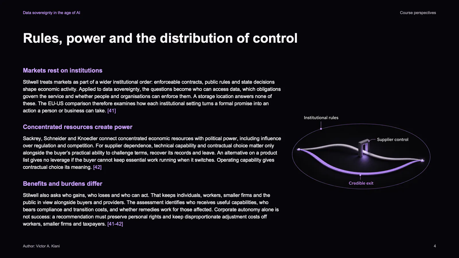Slide 4 of 23: Rules, power and the distribution of control